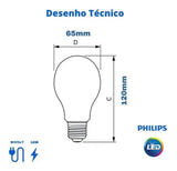 Lâmpada Led Bulbo A65 16W 6500K  Philips - Thony Ferragem