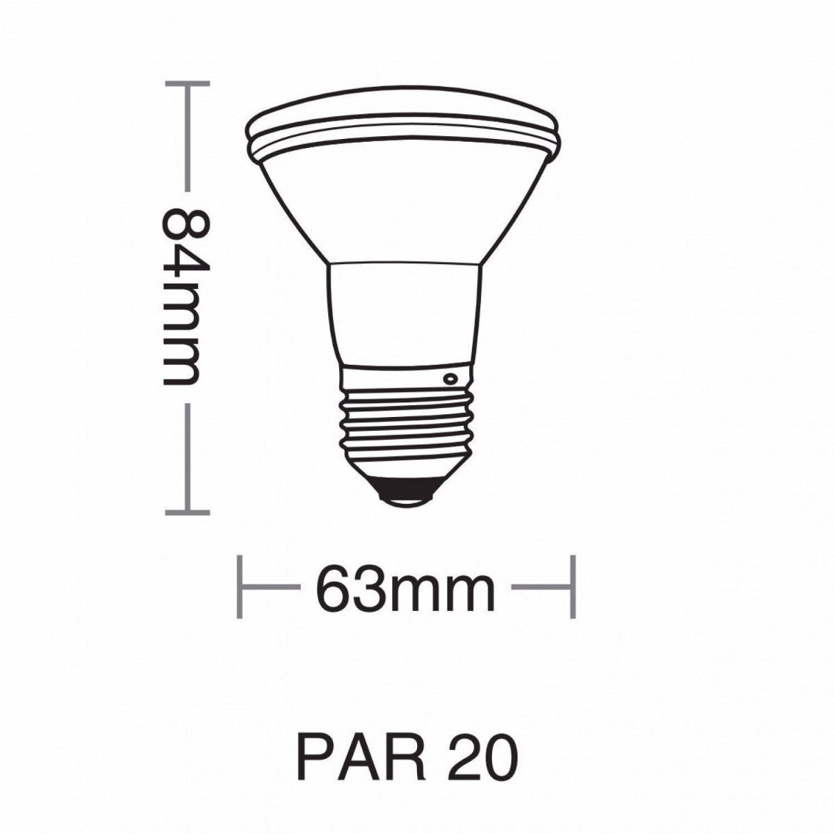 Lâmpada Led Par 20 7W 2700k Taschibra - Thony Ferragem