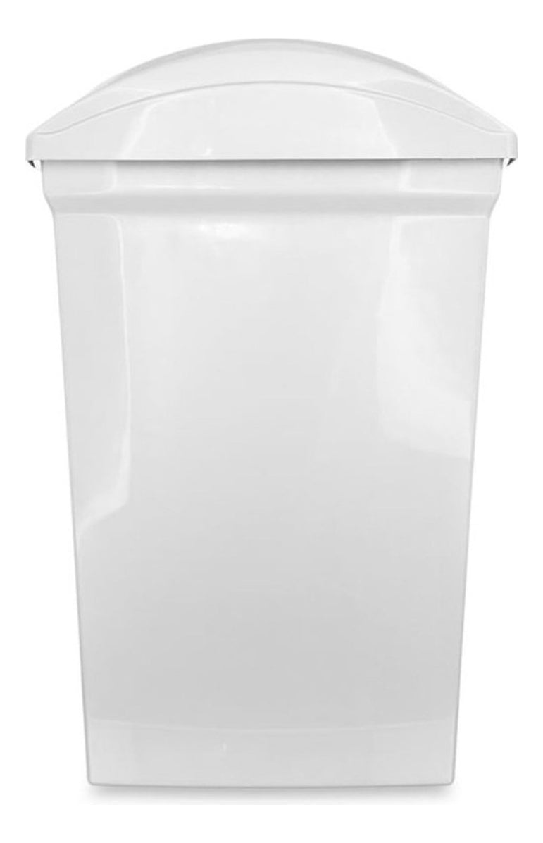 Lixeira Basculante Plástico Branco 15L Sanremo