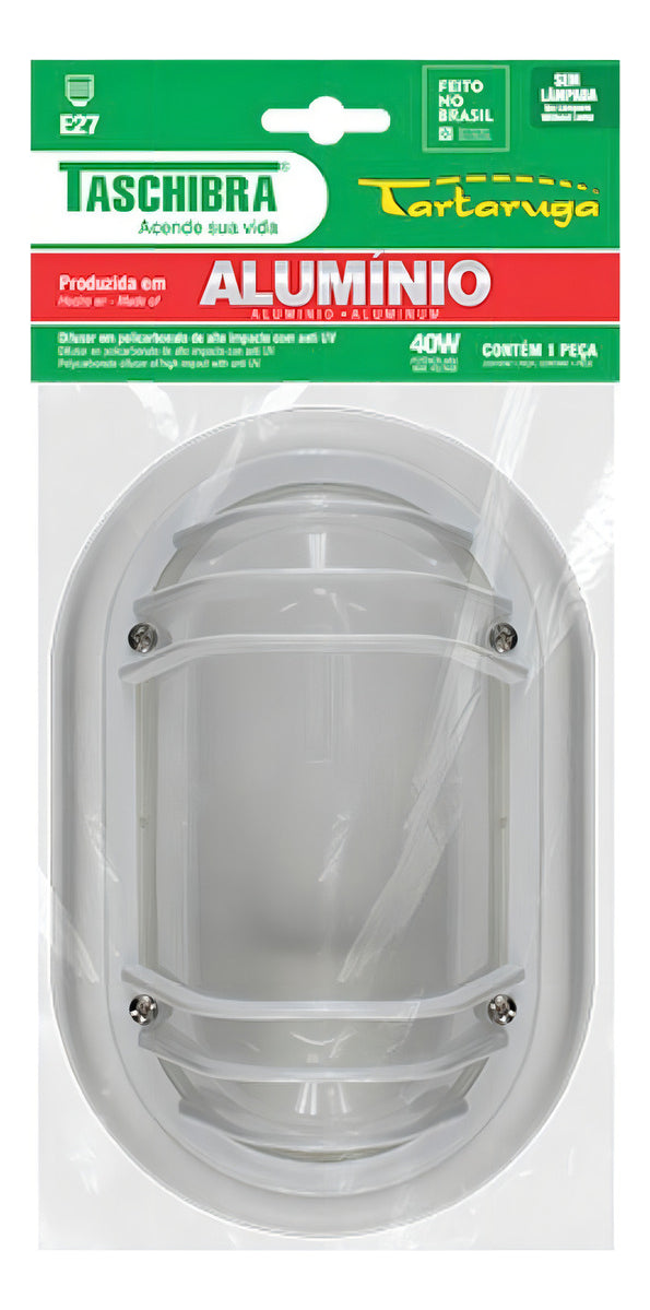 Tartaruga Suprema E27 Zinco Nobre Branco Taschibra - Thony Ferragem