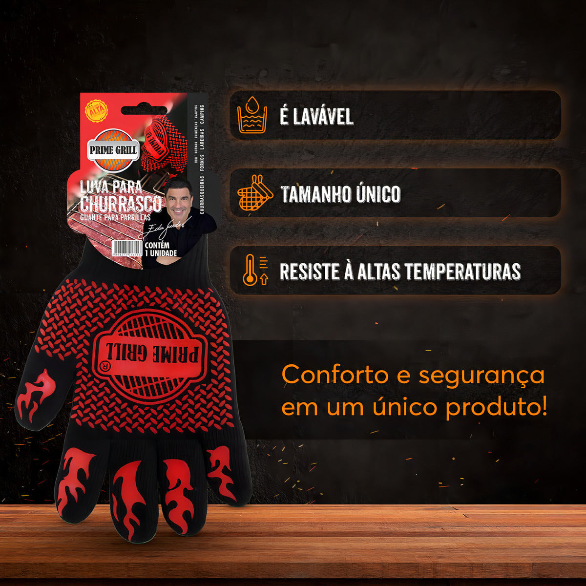 Luva Para Churrasco Prime Grill Grilazer - Thony Ferragem