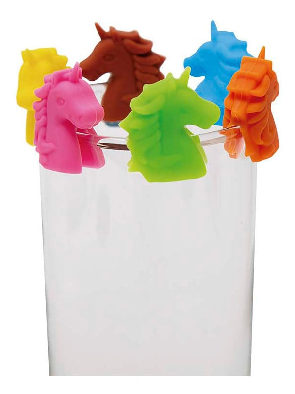 Marcador de Copo Silicone Unicórnio  Mor - Thony Ferragem
