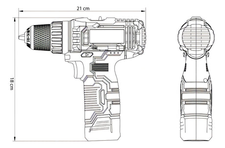 Parafusadeira/Furadeira A Bateria 10,8v Tramontina - Thony Ferragem