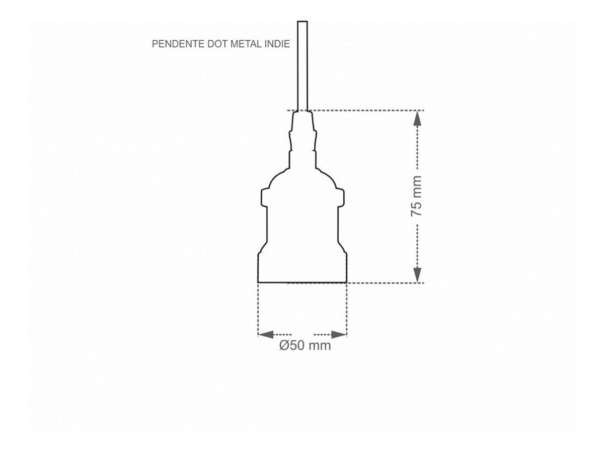Pendente Dot Metal Decor Cobre Taschibra - Thony Ferragem
