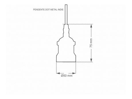 Pendente Dot Metal Decor Cobre Taschibra - Thony Ferragem