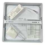 Luminária Led Quadrada 18W Sobrepor DL252 4000K Philips - Thony Ferragem