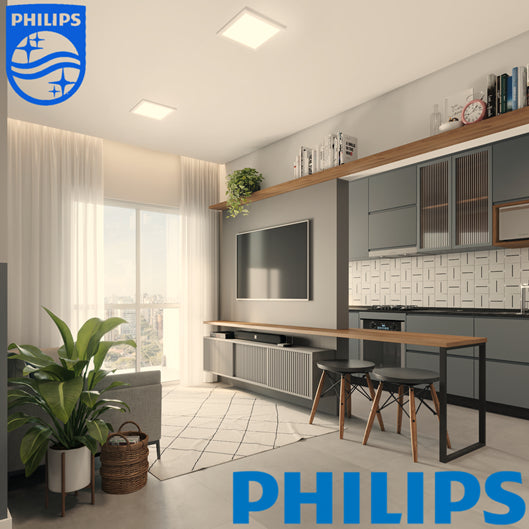 Luminária Led Quadrada 24W Sobrepor DL252 4000K Philips