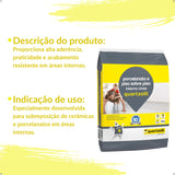 Argamassa Piso Sobre Piso Interno Branco 20kg Quartzolit - Thony Ferragem