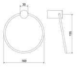 Toalheiro Argola 217 C 36 Si Meber - Thony Ferragem