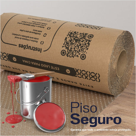 Protetor de Piso com Plástico Bolha + Papel Kraft Multinova - Thony Ferragem