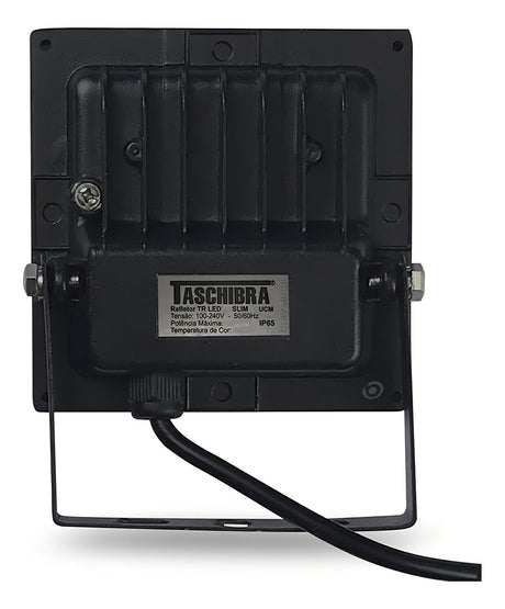 Refletor Holofote Tr Slim Preto 30w Autovolt 6500k Taschibra - Thony Ferragem