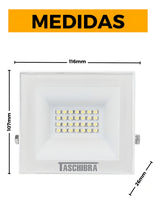 Refletor Led Slim 30w 6500k Branco Taschibra - Thony Ferragem