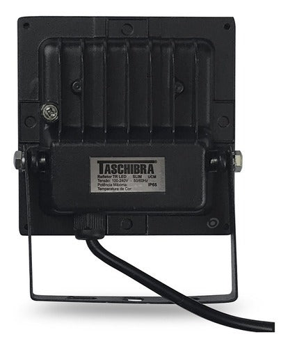 Refletor Led  Luz Verde 30W Preto Slim Taschibra - Thony Ferragem