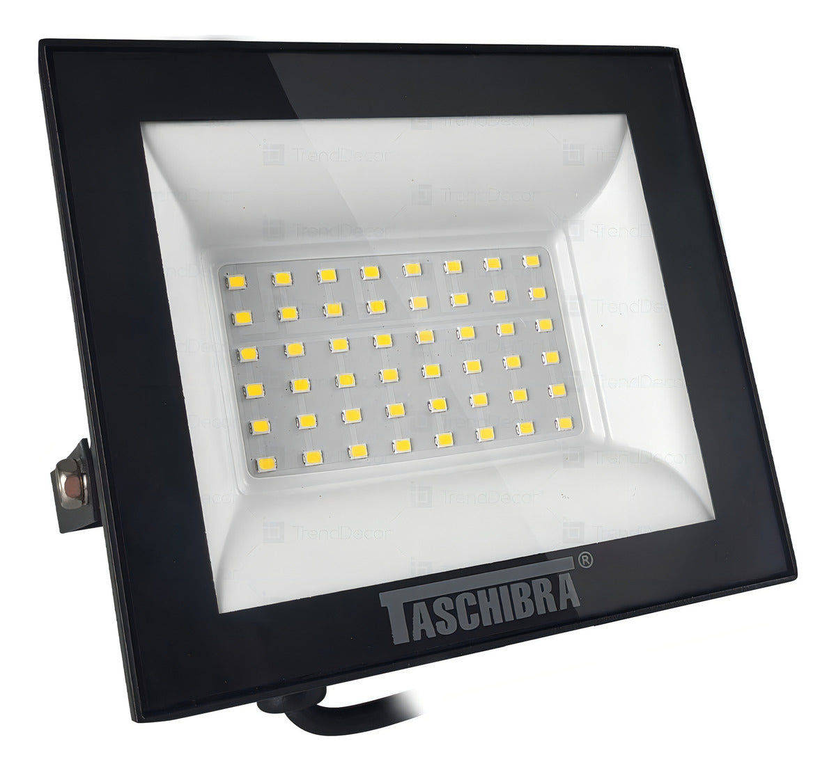 Refletor Led Slim 30w 3000k Bivolt Preto