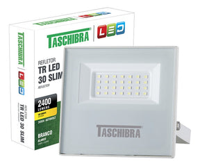 Refletor TR LED 30W SLIM 3000K Branco Taschibra - Thony Ferragem