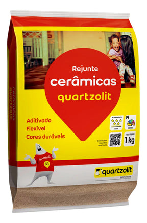 Rejunte Ceramicas Flexivel Branco 1kg Quartzolit - Thony Ferragem