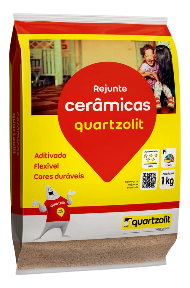 Rejunte Ceramicas Flexivel Branco 1kg Quartzolit - Thony Ferragem