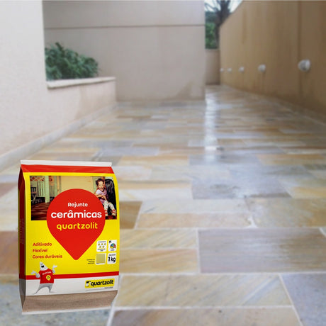 Rejunte Ceramicas Flexivel Branco 1kg Quartzolit - Thony Ferragem