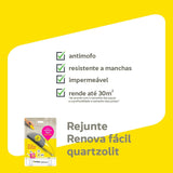 Rejunte Renova Facil Branco 120ml Quartzolit - Thony Ferragem