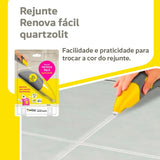 Rejunte Renova Facil Branco 120ml Quartzolit - Thony Ferragem