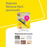 Rejunte Renova Facil Branco 120ml Quartzolit - Thony Ferragem