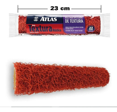 Rolo Textura Nylon 23cm Atlas - Thony Ferragem