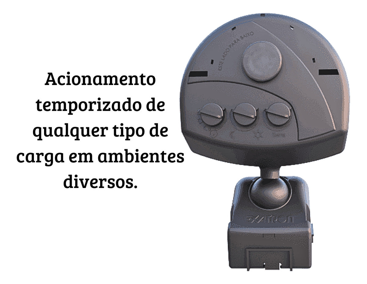 Sensor Presença Externo Preto Exatron - Thony Ferragem
