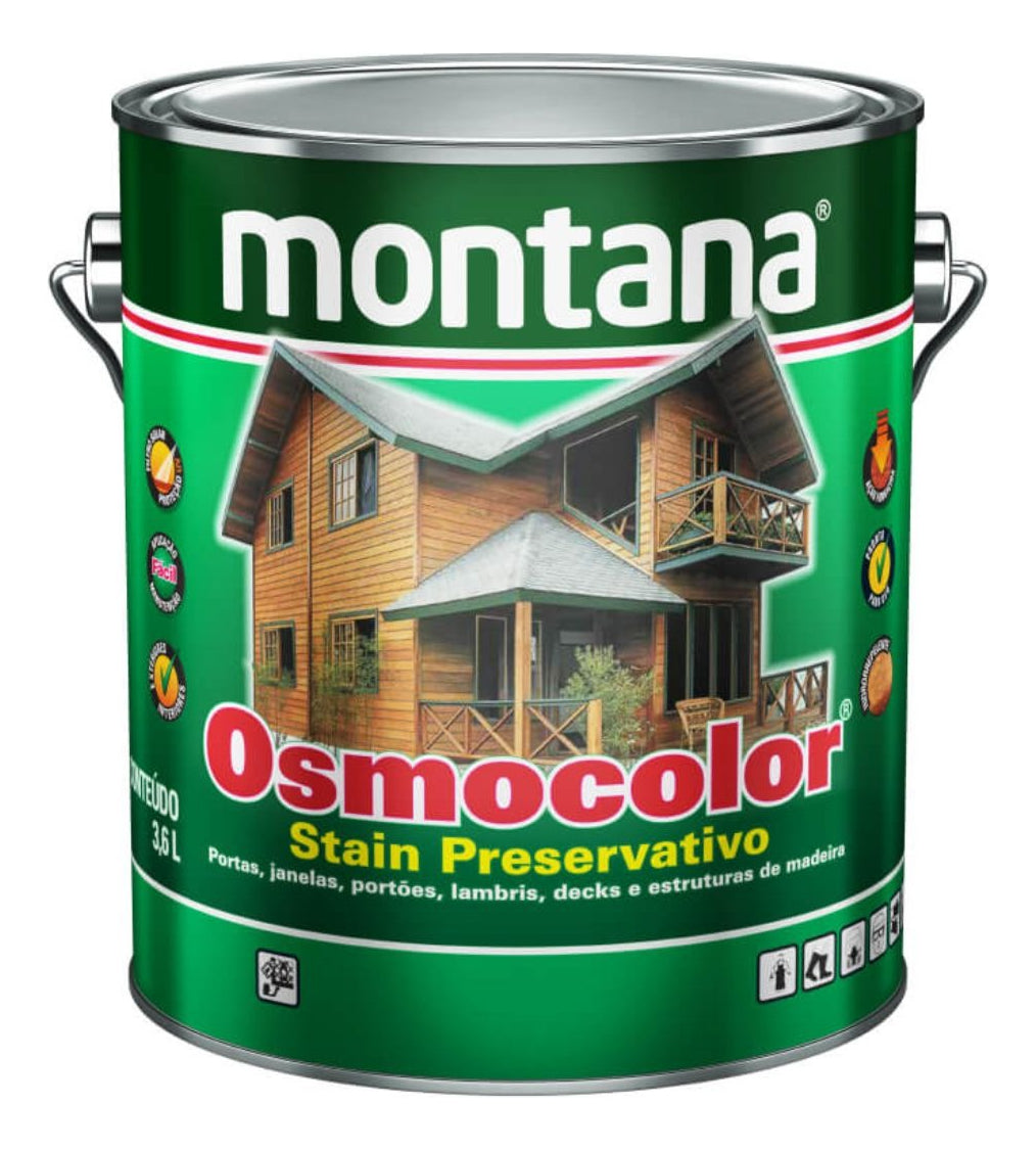Osmocolor Stain Semitransparente Mogno 3.6lts Montana - Thony Ferragem