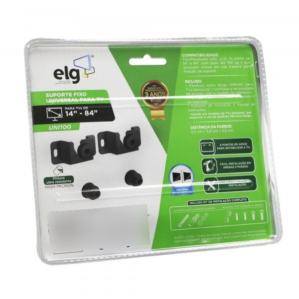 Suporte Fixo Universal Tv 14" A 84" ELG - Thony Ferragem