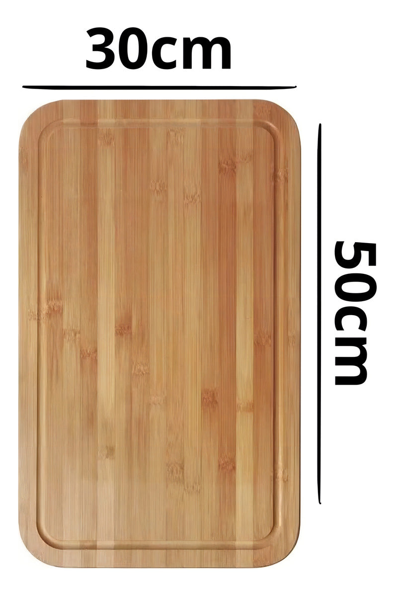Tabua Corte 50x30cm Bamboo Mor - Thony Ferragem