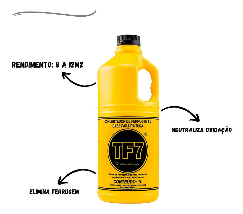 Tf7 Conversor Ferrugem 1lt - Thony Ferragem