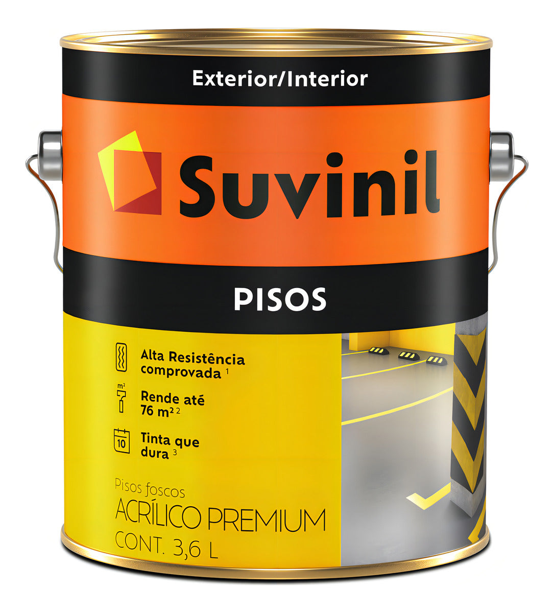 Tinta Piso Cinza Escuro 3.6lts Suvinil