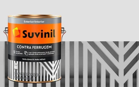 Tinta Esmalte 3 Em 1 P/ Metais Contra Ferrugem 900ml Suvinil - Thony Ferragem