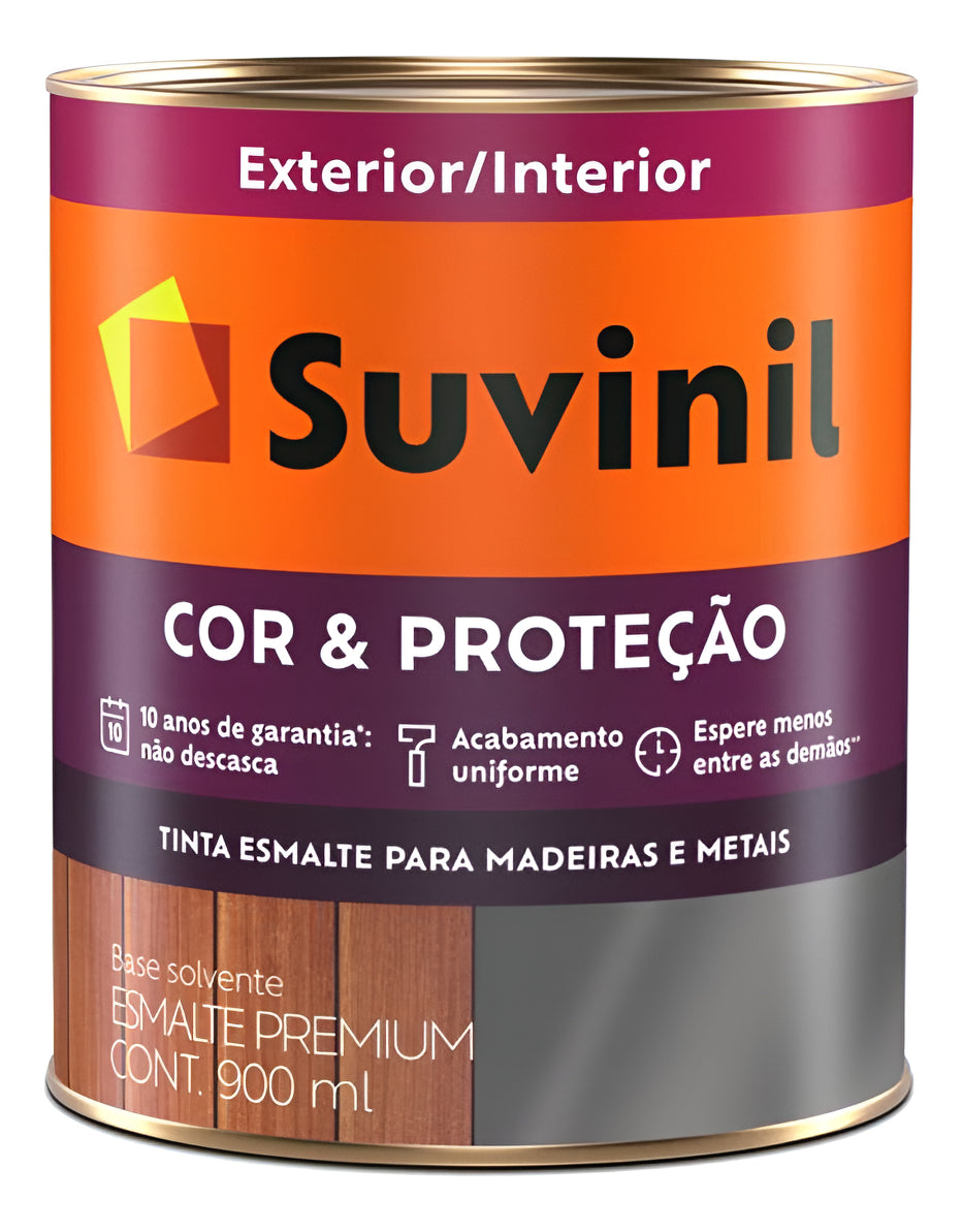 Tinta Esmalte Sintetico Brilhante Amarelo Ouro 0.9 Suvinil - Thony Ferragem