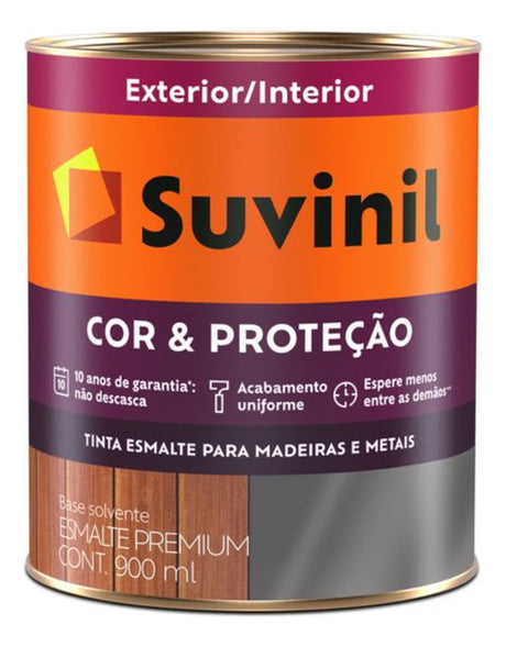 Tinta Esmalte Acetinado Marrom Barroco 0.90l Suvinil - Thony Ferragem