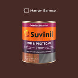 Tinta Esmalte Acetinado Marrom Barroco 0.90l Suvinil - Thony Ferragem