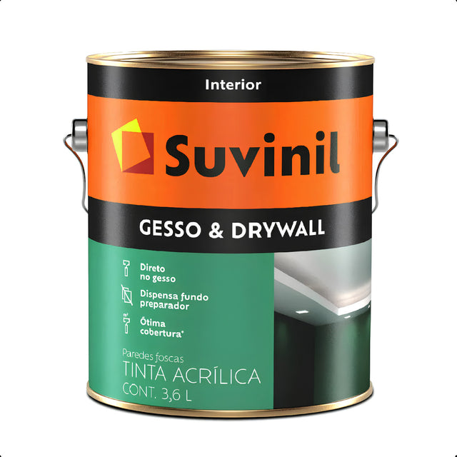 Tinta P/ Gesso Branco 3.6lts Suvinil - Thony Ferragem