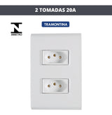Conjunto 2 Tomadas 2p+T 20a - Liz Tramontina