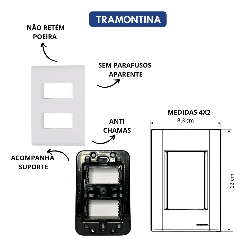 Conjunto 2 Tomadas 2p+T 20a - Liz Tramontina