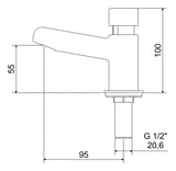 Torneira De Balcão Lavatório Automática 10060 Meber - Thony Ferragem