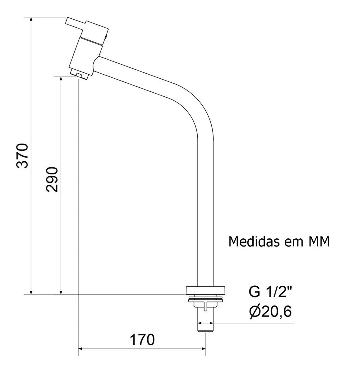 Torneira De Balcão Lavatório 1203  Meber