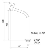 Torneira De Balcão Lavatório 1203  Meber - Thony Ferragem