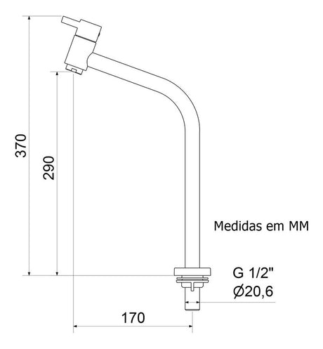 Torneira De Balcão Lavatório 1203  Meber - Thony Ferragem