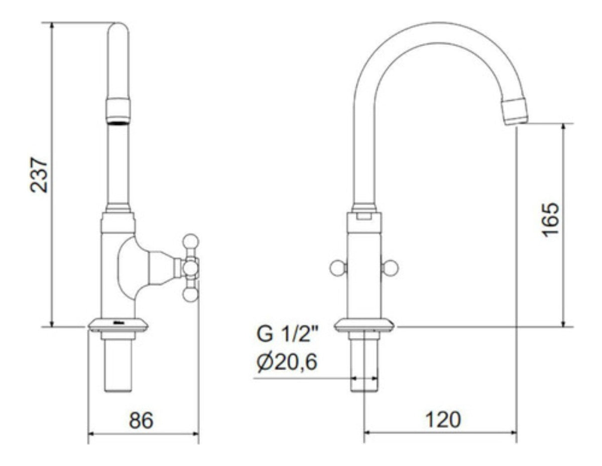 Torneira De Balcão Lavatório 1190 C 21 Supernova Meber - Thony Ferragem