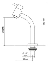 Torneira De Balcão Lavatório 1202 77 Preto Matt Meber - Thony Ferragem