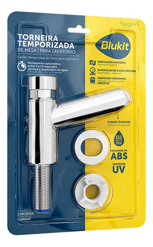Torneira Para Lavatorio Em Abs - Temporizada Blukit