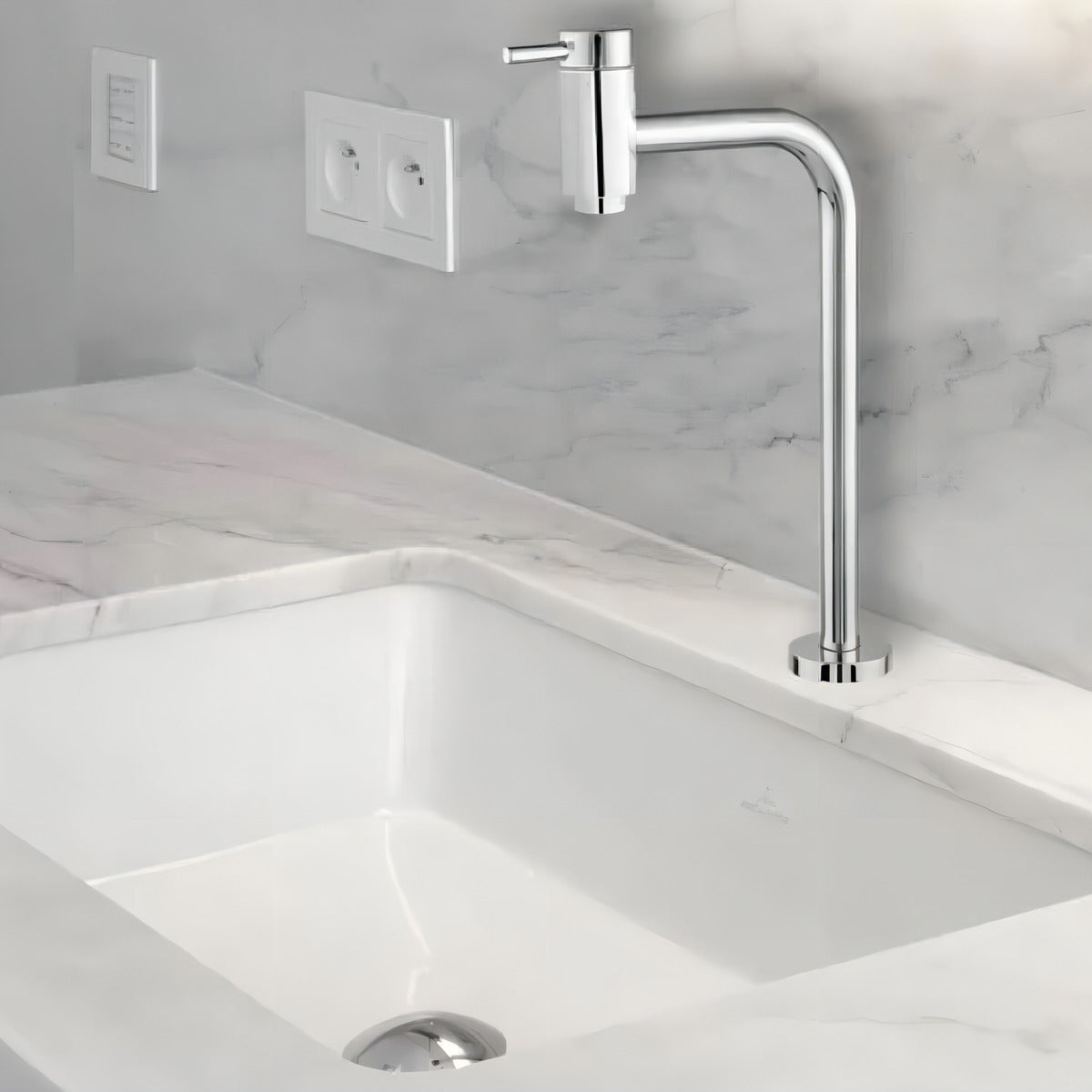 Torneira De Balcão Lavatório Nobre Soft 17cm Rainha