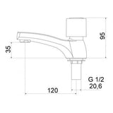 Torneira De Balcão Lavatório 1199 C40 Meber - Thony Ferragem
