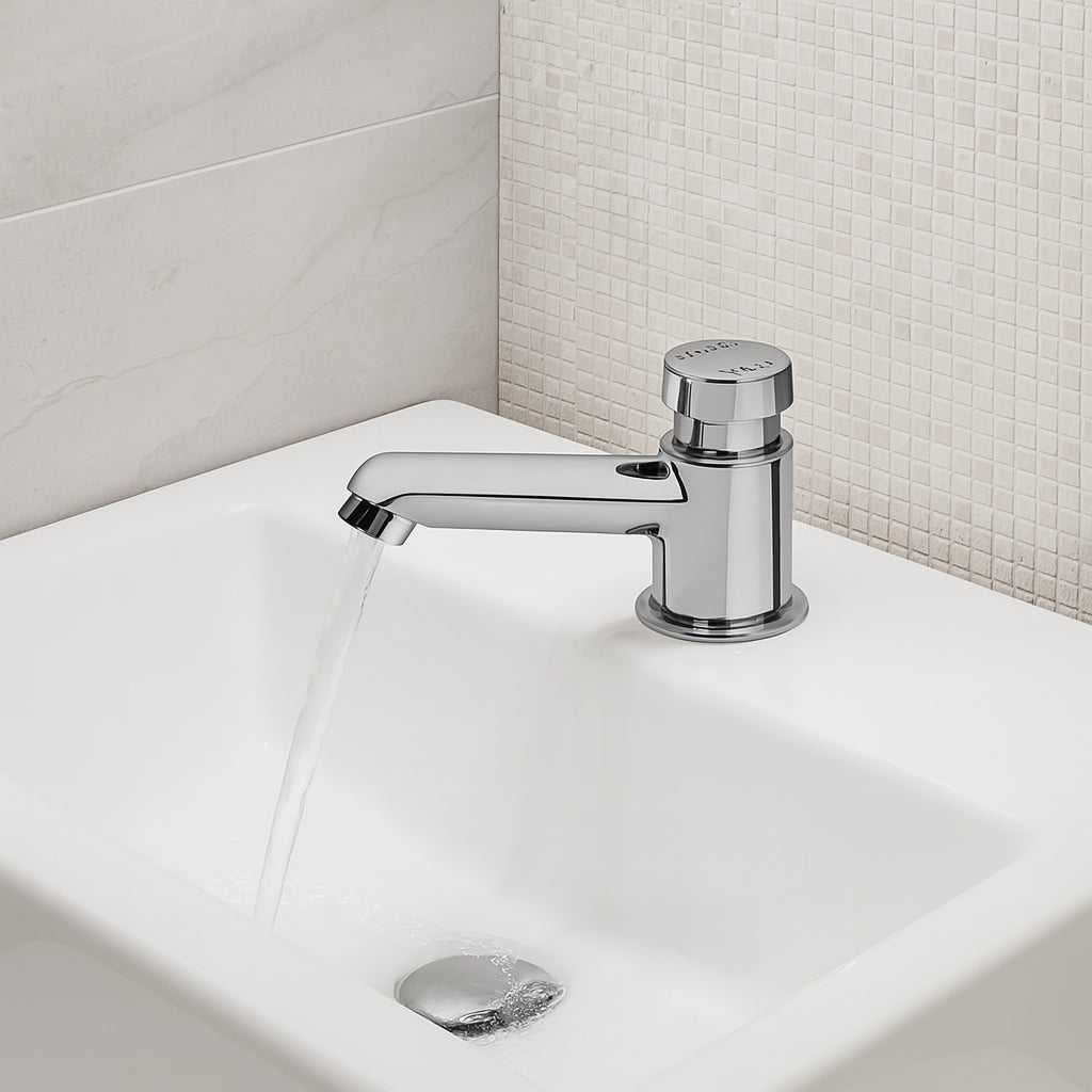 Torneira De Balcão Lavatório Compact Pressmatic Docol