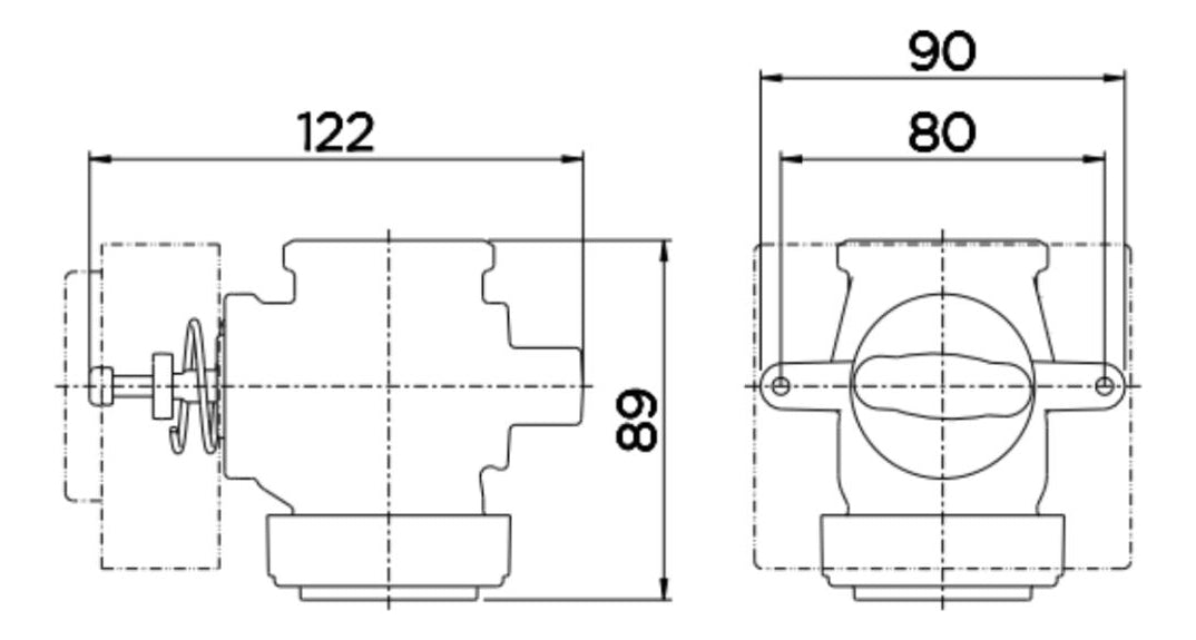 Base Valvula Descarga 1.1/4 Docol - Thony Ferragem